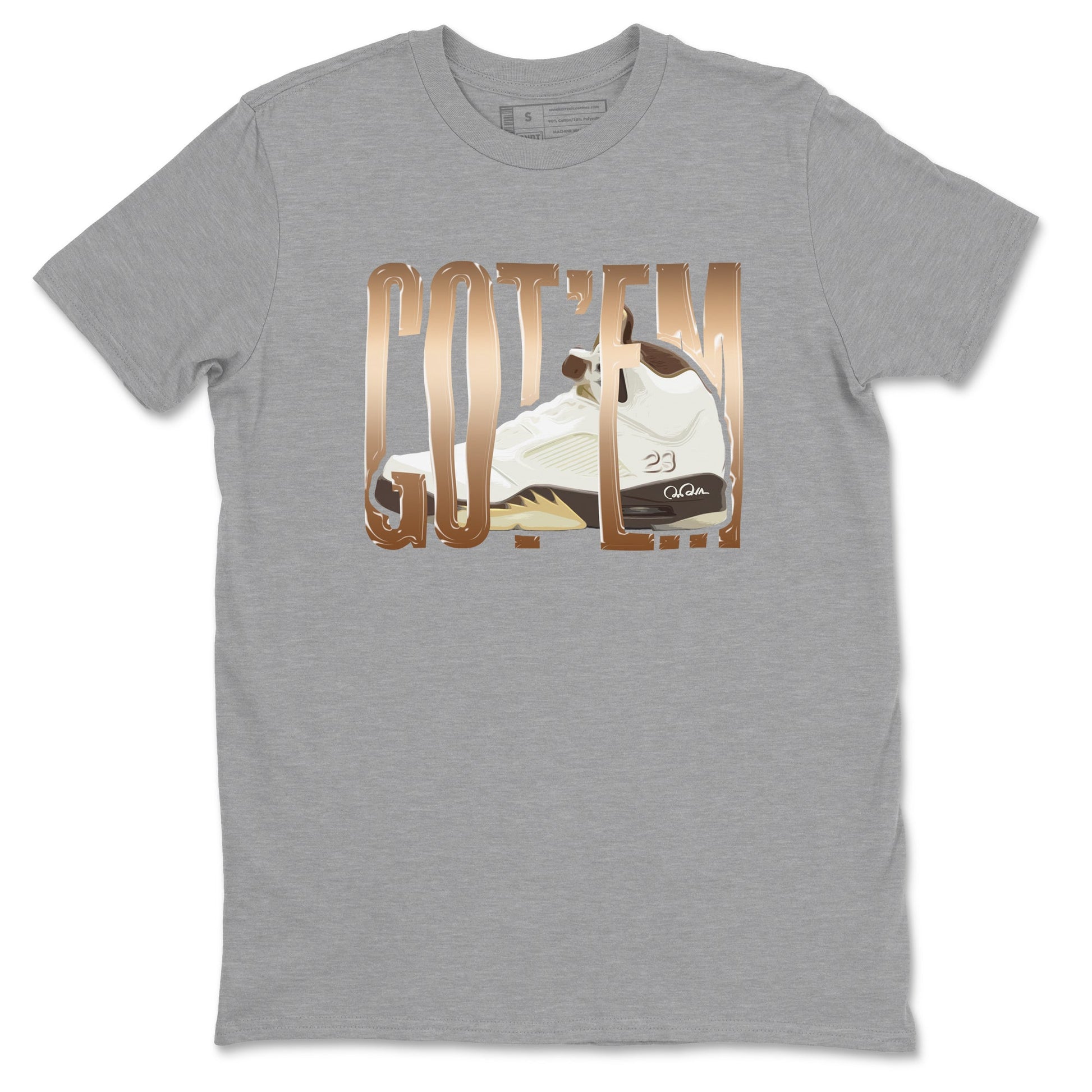 5s Golden Ticket shirts to match jordans Wiggling Gotem best t shirts to wear with jordans Air Jordan 5 Golden Ticket match shoes to clothes SNRT Sneaker Tees unisex cotton Heather Grey 2 shirts