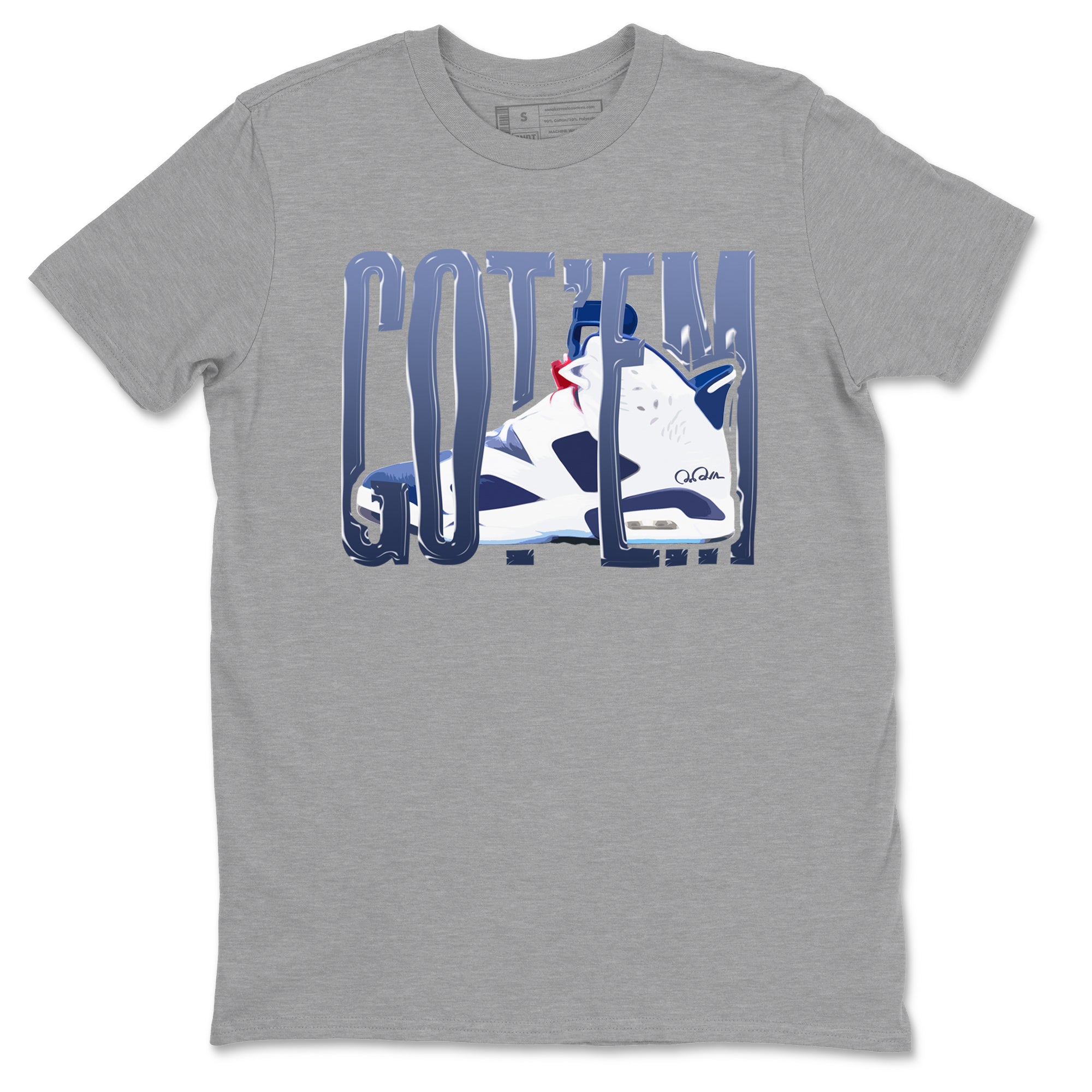 6s White And Midnight Navy shirts to match jordans Wiggling Gotem sneaker match tees Air Jordan 6 White And Midnight Navy SNRT Sneaker Tees streetwear brand Heather Grey 2 unisex cotton tee