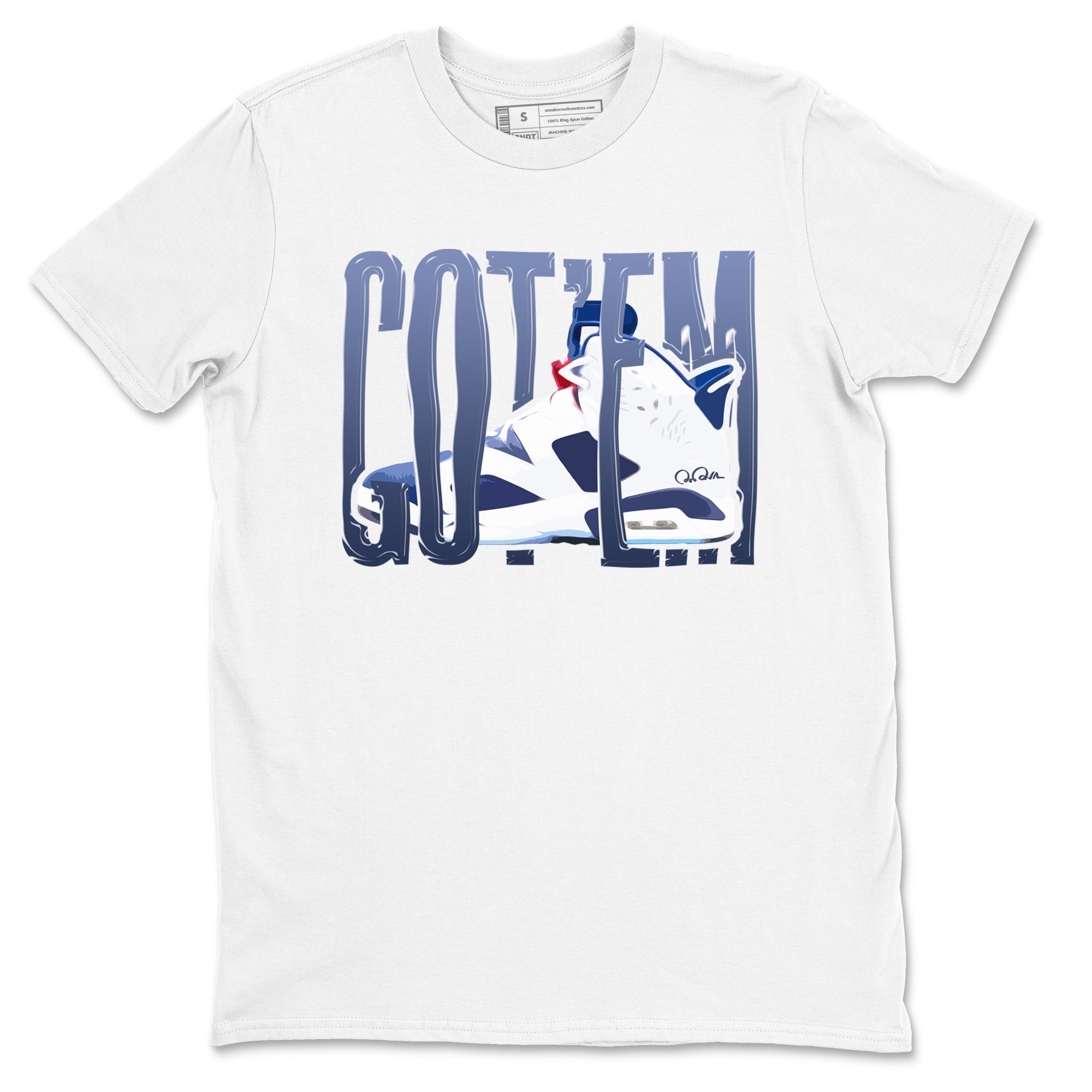 6s White And Midnight Navy shirts to match jordans Wiggling Gotem sneaker match tees Air Jordan 6 White And Midnight Navy SNRT Sneaker Tees streetwear brand White 2 unisex cotton tee