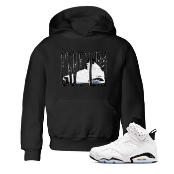 AJ6 White Black shirts to match jordans Wiggling Gotem sneaker match tees Air Jordan 6 White Black SNRT Sneaker Tees streetwear brand Baby and Youth Black 1 cotton tee