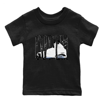 AJ6 White Black shirts to match jordans Wiggling Gotem sneaker match tees Air Jordan 6 White Black SNRT Sneaker Tees streetwear brand Baby and Youth Black 2 cotton tee