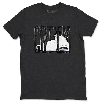 AJ6 White Black shirts to match jordans Wiggling Gotem sneaker match tees Air Jordan 6 White Black SNRT Sneaker Tees streetwear brand Charcoal Heather 2 unisex cotton tee
