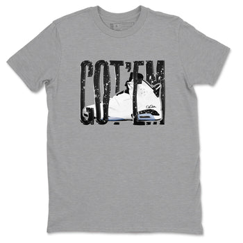AJ6 White Black shirts to match jordans Wiggling Gotem sneaker match tees Air Jordan 6 White Black SNRT Sneaker Tees streetwear brand Heather Grey 2 unisex cotton tee