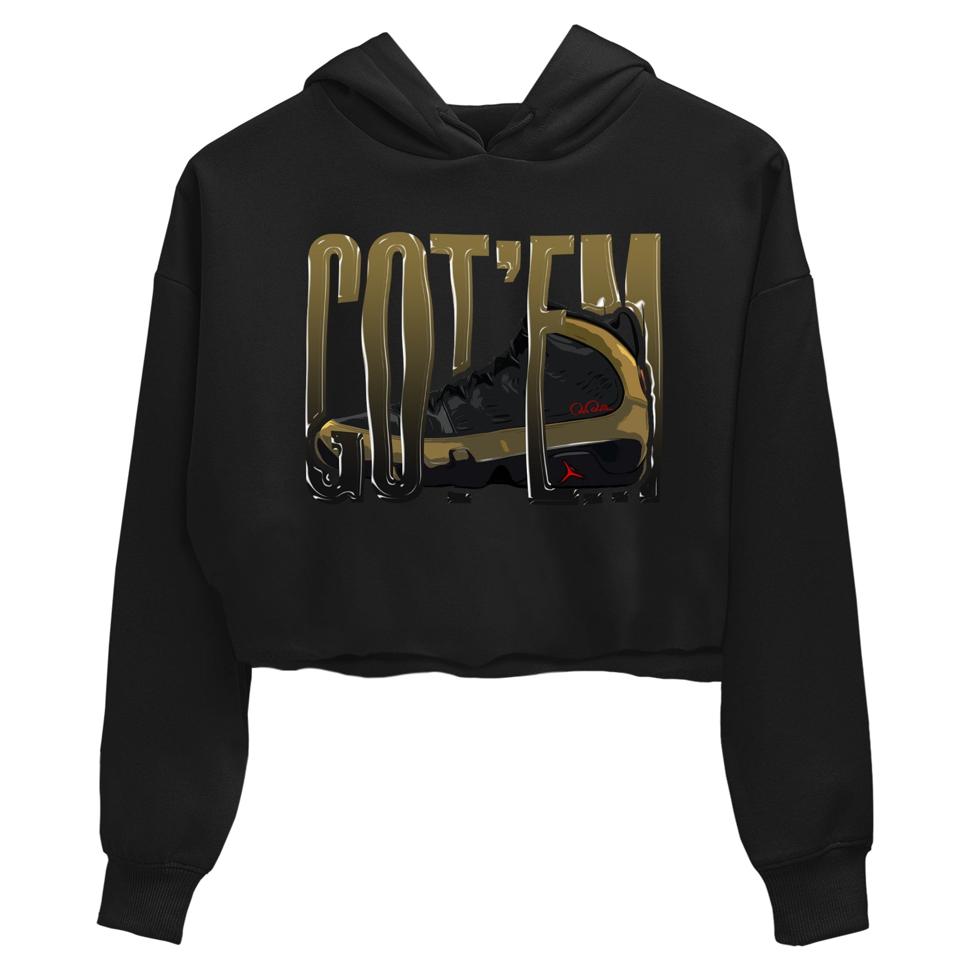 9s Olive shirts to match jordans Wiggling Gotem sneaker match tees Air Jordan 9 Olive match shoes to clothes SNRT Sneaker Tees unisex cotton Black 2 crop tee