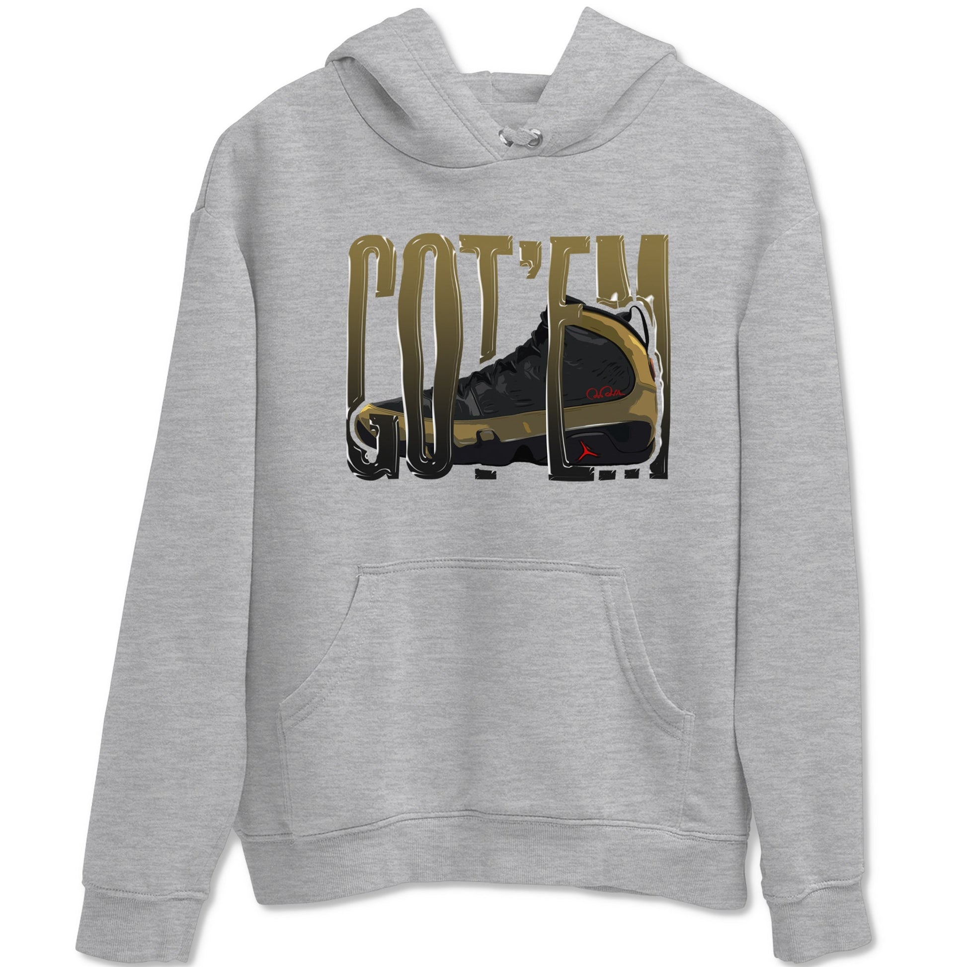 9s Olive shirts to match jordans Wiggling Gotem sneaker match tees Air Jordan 9 Olive match shoes to clothes SNRT Sneaker Tees unisex cotton Heather Grey 2 shirts