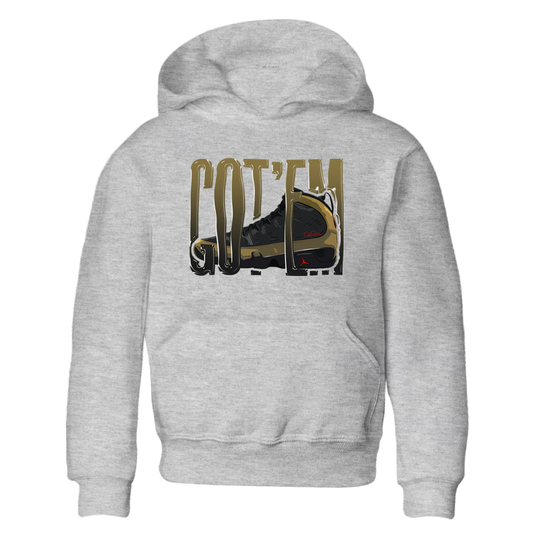 9s Olive shirts to match jordans Wiggling Gotem sneaker match tees Air Jordan 9 Olive match shoes to clothes SNRT Sneaker Tees Youth Baby Heather Grey 2 tee