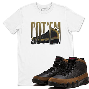 9s Olive shirts to match jordans Wiggling Gotem sneaker match tees Air Jordan 9 Olive match shoes to clothes SNRT Sneaker Tees unisex cotton White 1 shirts