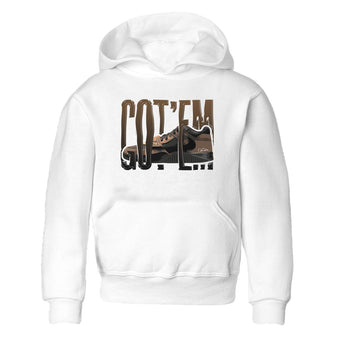 Jordan Jumpman Jack TR Travis Scott Dark Mocha shirts to match jordans Wiggling Gotem sneaker match tees Jordan Jumpman Jack Travis Scott Dark Mocha match shoes to clothes SNRT Sneaker Tees Youth Baby White 2 tee