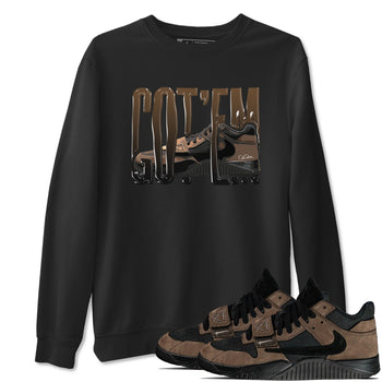 Jordan Jumpman Jack TR Travis Scott Dark Mocha shirts to match jordans Wiggling Gotem sneaker match tees Jordan Jumpman Jack Travis Scott Dark Mocha match shoes to clothes SNRT Sneaker Tees unisex cotton Black 1 shirts
