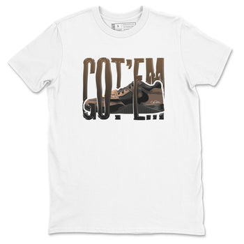 Jordan Jumpman Jack TR Travis Scott Dark Mocha shirts to match jordans Wiggling Gotem sneaker match tees Jordan Jumpman Jack Travis Scott Dark Mocha match shoes to clothes SNRT Sneaker Tees unisex cotton White 2 shirts