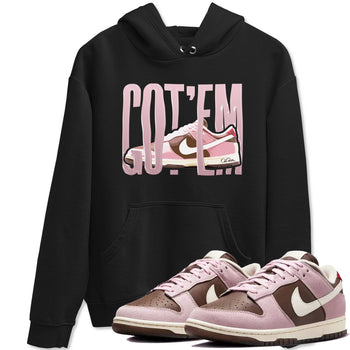 Dunk Cacao Wow And Pink Foam shirts to match jordans Wiggling Gotem sneaker match tees Dunk Cacao Wow And Pink Foam SNRT Sneaker Tees streetwear brand Black 1 unisex cotton tee