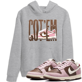 Dunk Cacao Wow And Pink Foam shirts to match jordans Wiggling Gotem sneaker match tees Dunk Cacao Wow And Pink Foam SNRT Sneaker Tees streetwear brand Heather Grey 1 unisex cotton tee