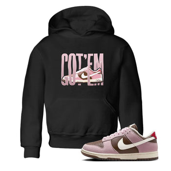 Dunk Cacao Wow And Pink Foam shirts to match jordans Wiggling Gotem sneaker match tees Dunk Cacao Wow And Pink Foam SNRT Sneaker Tees streetwear brand Baby and Youth Black 1 cotton tee