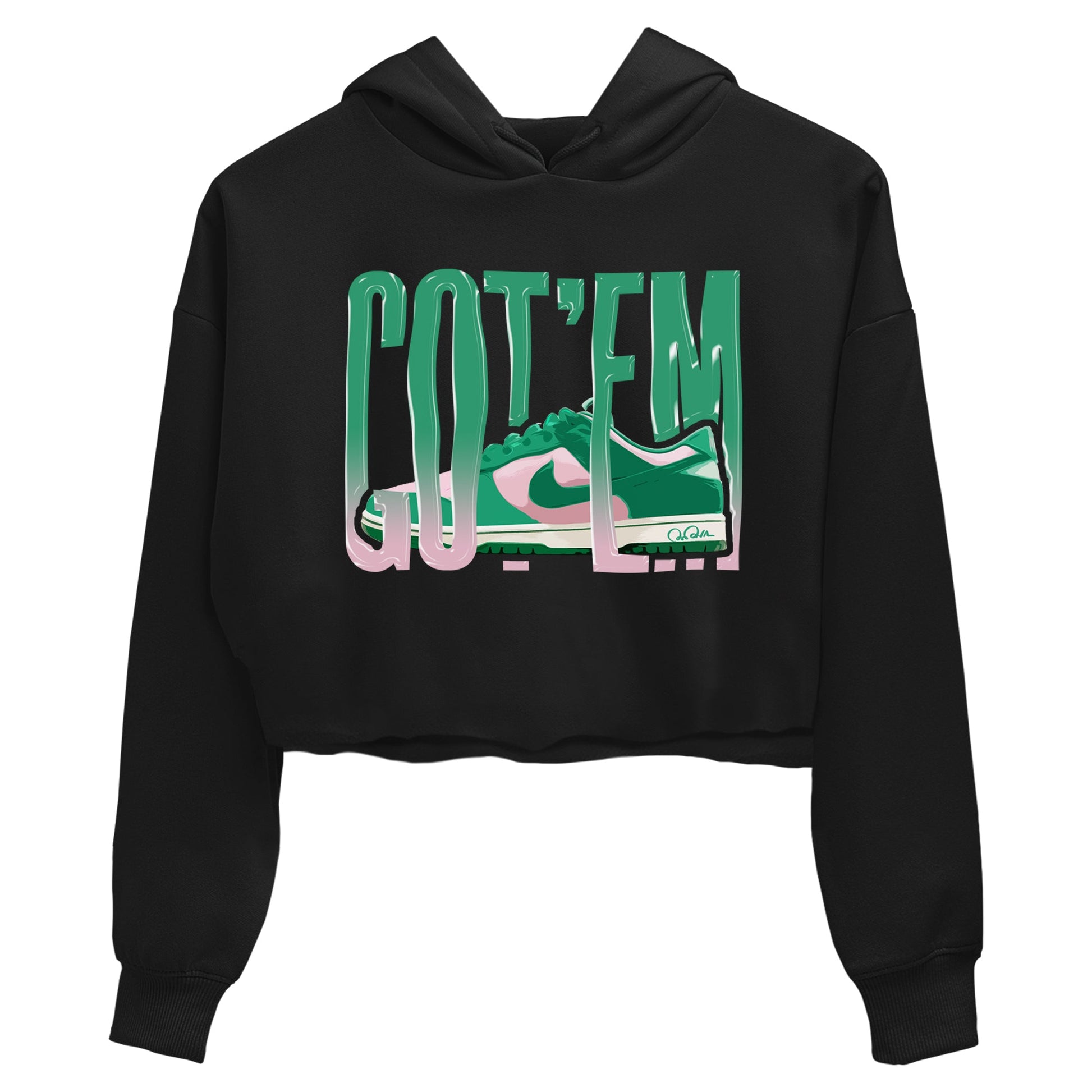 Dunk Low Medium Soft Pink Malachite shirt to match jordans Wiggling Gotem sneaker tees Dunk Medium Soft Pink Malachite SNRT Sneaker Release Tees Black 2 crop length shirt