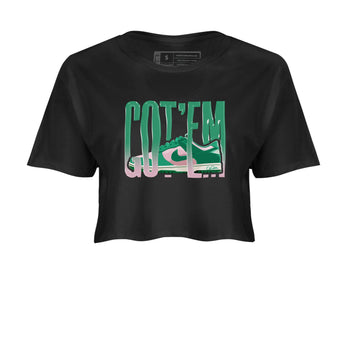Dunk Low Medium Soft Pink Malachite shirt to match jordans Wiggling Gotem sneaker tees Dunk Medium Soft Pink Malachite SNRT Sneaker Release Tees Black 2 crop length shirt