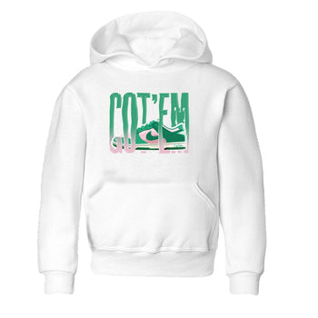 Dunk Low Medium Soft Pink Malachite shirt to match jordans Wiggling Gotem sneaker tees Dunk Medium Soft Pink Malachite SNRT sneaker release tees baby toddler White 2 cotton Shirt
