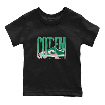 Dunk Low Medium Soft Pink Malachite shirt to match jordans Wiggling Gotem sneaker tees Dunk Medium Soft Pink Malachite SNRT sneaker release tees baby toddler Black 2 cotton Shirt