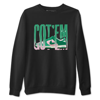 Dunk Low Medium Soft Pink Malachite shirt to match jordans Wiggling Gotem sneaker tees Dunk Medium Soft Pink Malachite SNRT Sneaker Release Tees unisex cotton Black 2 crew neck shirt