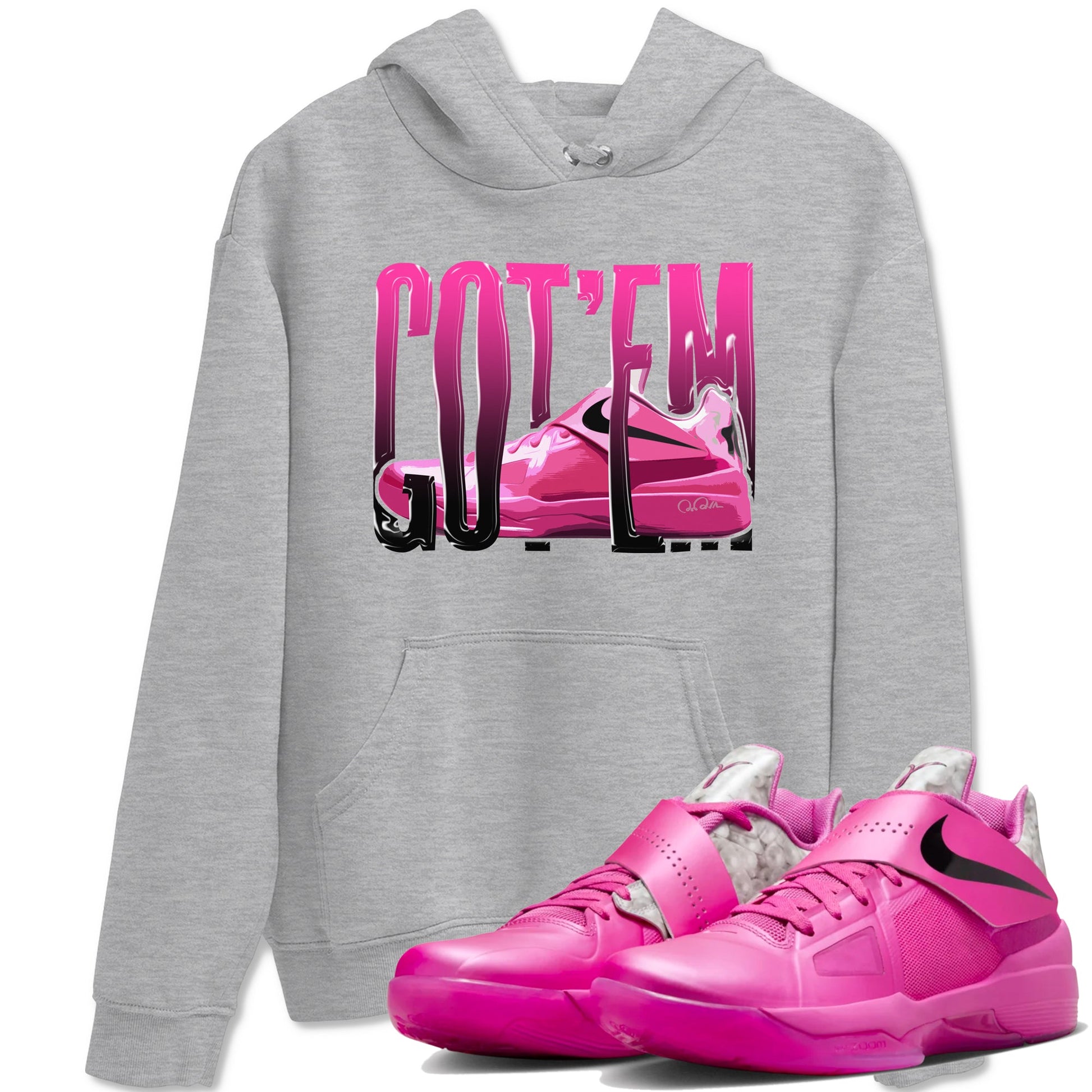 KD 4 Aunt Pearl shirts to match jordans Wiggling Gotem graphic tees KD 4 Aunt Pearl t shirts to match sneakers SNRT Sneaker Tees unisex cotton Heather Grey 1 shirts