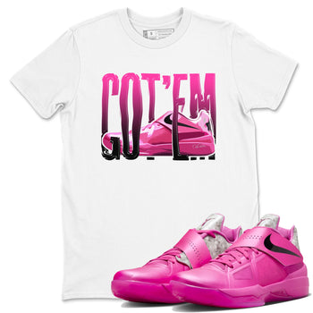 KD 4 Aunt Pearl shirts to match jordans Wiggling Gotem graphic tees KD 4 Aunt Pearl t shirts to match sneakers SNRT Sneaker Tees unisex cotton White 1 shirts