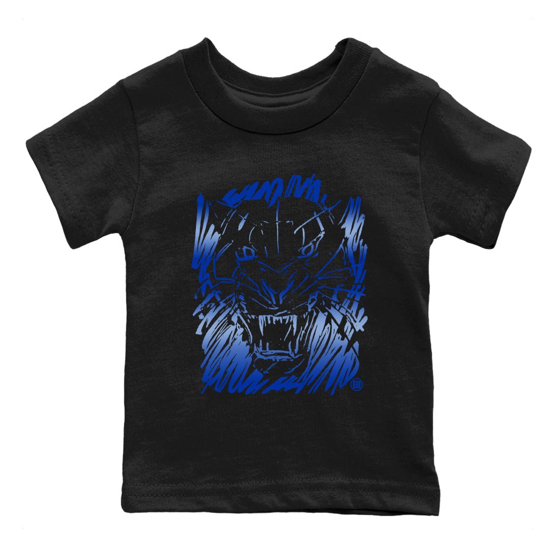 Foams One Royal shirts to match jordans Wild Cat Doodle sneaker match tees Air Foamposite One Royal match shoes to clothes SNRT Sneaker Tees Youth Baby Black 2 tee