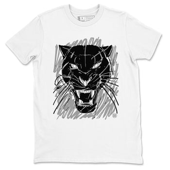 4s Black Cat shirts to match jordans Wild Cat Doodle sneaker match tees Air Jordan 4 Retro Black Cat match shoes to clothes SNRT Sneaker Tees unisex cotton White 2 shirts