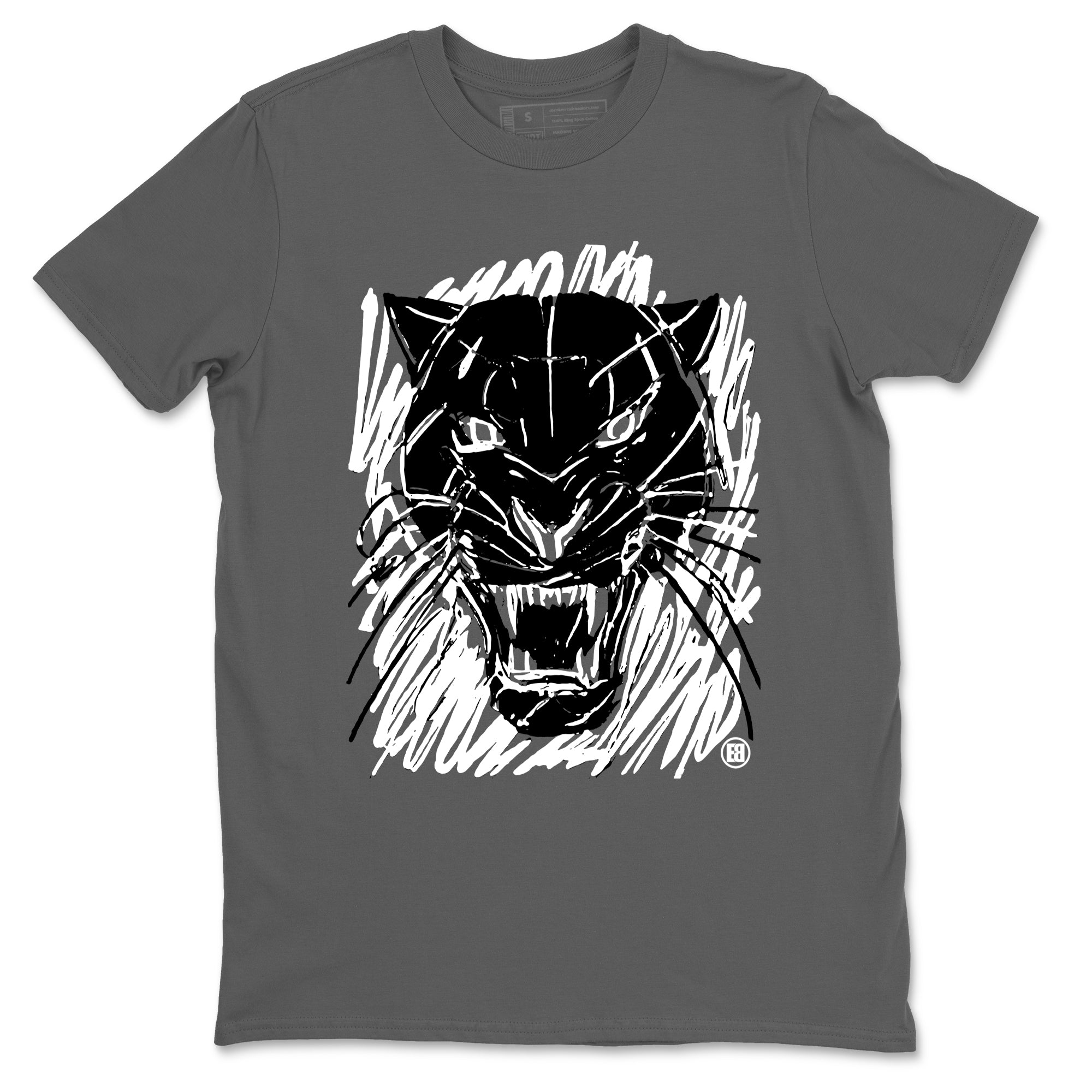 4s White Thunder shirts to match jordans Wild Cat Doodle sneaker match tees Air Jordan 4 Retro White Thunder match shoes to clothes SNRT Sneaker Tees unisex cotton Cool Grey 2 shirts