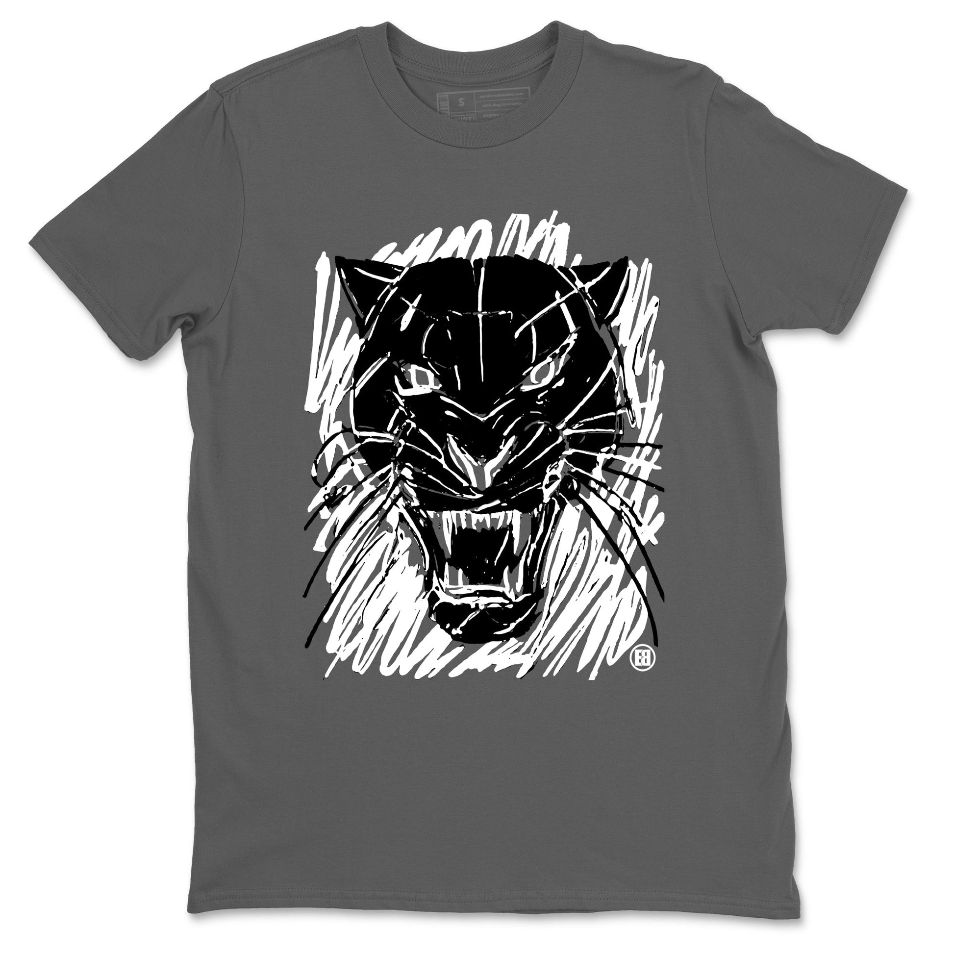 4s White Thunder shirts to match jordans Wild Cat Doodle sneaker match tees Air Jordan 4 Retro White Thunder match shoes to clothes SNRT Sneaker Tees unisex cotton Cool Grey 2 shirts