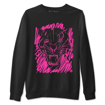 Nike KD 4 Retro Aunt Pearl shirts to match jordans Wild Cat Doodle sneaker match tees Nike KD 4 Aunt Pearl match shoes to clothes SNRT Sneaker Tees unisex cotton Black 2 shirts