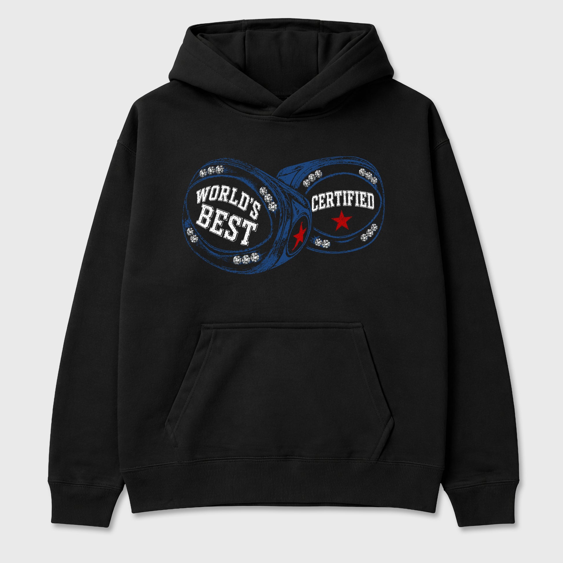 World's Best Certified Graphic T-Shirt sneaker match tee designed for the Air Jordan 3 True Blue, featuring coordinated color options for a perfect streetwear match. Black 2 shirt.