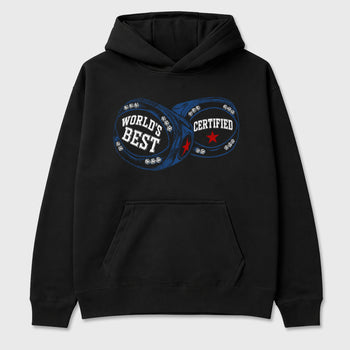 World's Best Certified Graphic T-Shirt sneaker match tee designed for the Air Jordan 3 True Blue, featuring coordinated color options for a perfect streetwear match. Black 2 shirt.