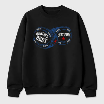 World's Best Certified Graphic T-Shirt sneaker match tee designed for the Air Jordan 3 True Blue, featuring coordinated color options for a perfect streetwear match. Black 2 shirt.