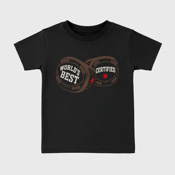 Sneaker match tees – Sneaker Tees To Match Air Jordan 3 World's Best Dad Shoes – World's Best Certified Kids T-Shirt Black 2