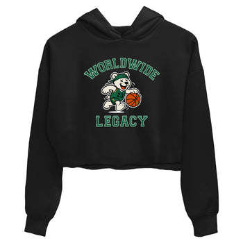 Sneaker Threads – Sneaker Tees To Match Air Jordan 1 Pro Green – Worldwide Legacy Crop Tee Black 2. Perfect for Jordan releases 2025 colorways.