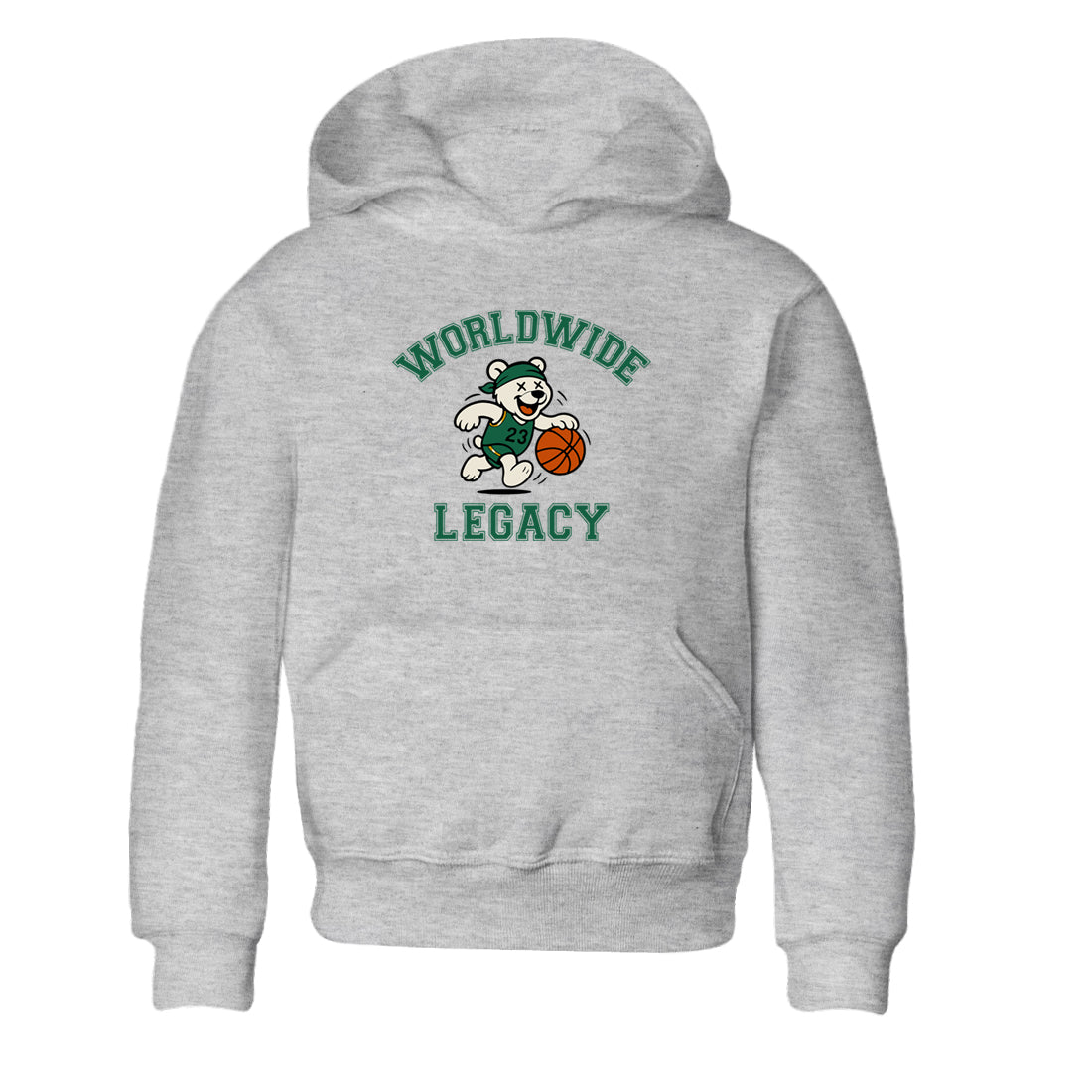Sneaker Threads – Sneaker Tees To Match Air Jordan 1 Pro Green – Worldwide Legacy Youth Graphic Tee Heather Grey 2. Perfect for Jordan releases 2025 colorways.