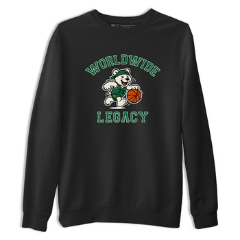 Sneaker Threads – Sneaker Tees To Match Air Jordan 1 Pro Green – Worldwide Legacy Graphic Tee Black 2. Perfect for Jordan releases 2025 colorways.