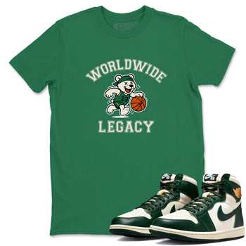 Sneaker Threads – Sneaker Tees To Match Air Jordan 1 Pro Green – Worldwide Legacy Graphic Tee Kelly Green 1. Perfect for Jordan releases 2025 colorways.