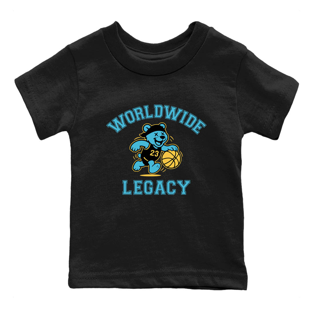 Sneaker Threads – Sneaker Tees To Match Air Jordan 11 Retro Gamma – Worldwide Legacy Youth Graphic Tee Black 2. Perfect for Jordan releases 2025 colorways.