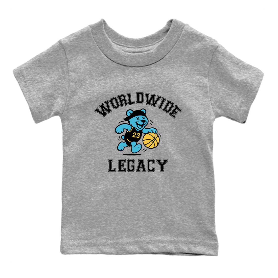 Sneaker Threads – Sneaker Tees To Match Air Jordan 11 Retro Gamma – Worldwide Legacy Youth Graphic Tee Heather Grey 2. Perfect for Jordan releases 2025 colorways.
