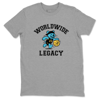 Sneaker Threads – Sneaker Tees To Match Air Jordan 11 Retro Gamma – Worldwide Legacy Graphic Tee Heather Grey 2. Perfect for Jordan releases 2025 colorways.
