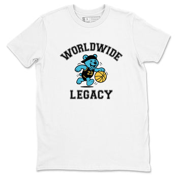 Sneaker Threads – Sneaker Tees To Match Air Jordan 11 Retro Gamma – Worldwide Legacy Graphic Tee White 2. Perfect for Jordan releases 2025 colorways.