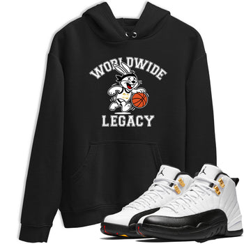 Sneaker match tees – Sneaker Tees To Match Air Jordan 12 Taxi Shoes – Worldwide Legacy Tee Black 1
