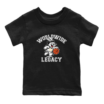 Sneaker match tees – Sneaker Tees To Match Air Jordan 12 Taxi Shoes – Worldwide Legacy Kids T-Shirt Black 2
