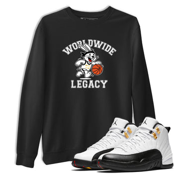 Sneaker match tees – Sneaker Tees To Match Air Jordan 12 Taxi Shoes – Worldwide Legacy Tee Black 1