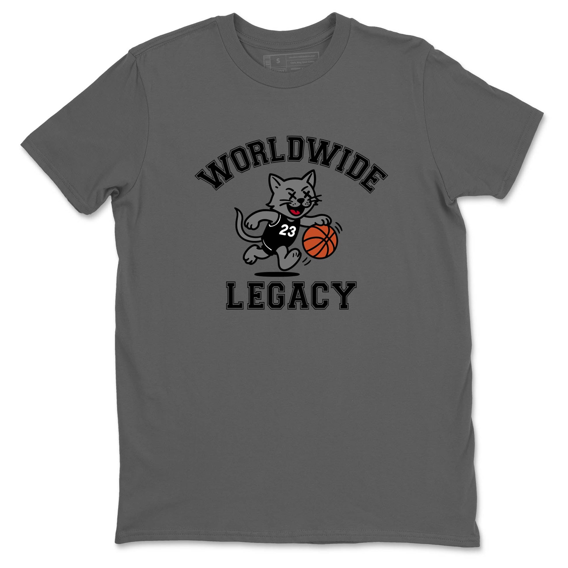 Sneaker Threads – Sneaker Tees To Match Air Jordan 4 Black Cat – Worldwide Legacy Graphic Tee Cool Grey 2. Perfect for Jordan releases 2025 colorways.