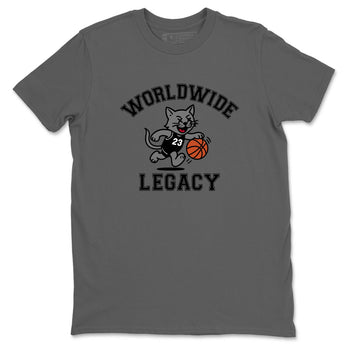 Sneaker Threads – Sneaker Tees To Match Air Jordan 4 Black Cat – Worldwide Legacy Graphic Tee Cool Grey 2. Perfect for Jordan releases 2025 colorways.