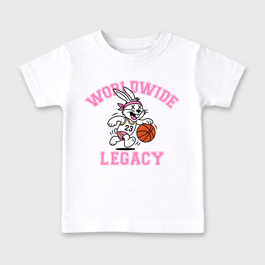 Worldwide Legacy Baby & Kids Graphic T-Shirt featuring original artwork designed to match the Air Jordan 4 Comic. White 2 Kids Graphic Tee.