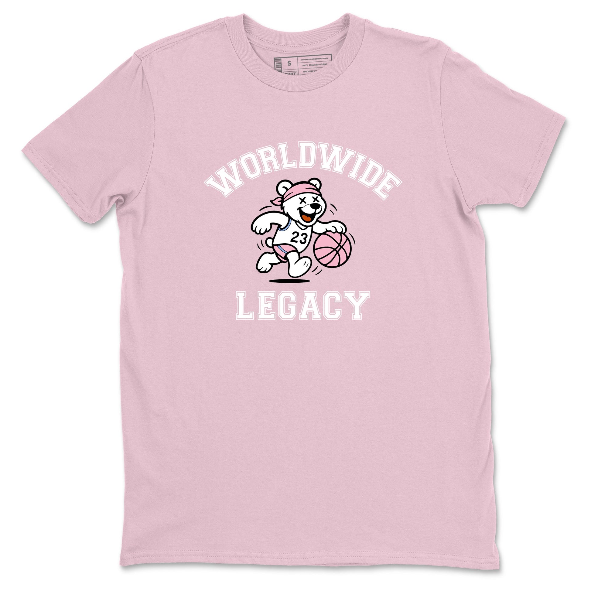 Sneaker Threads – Sneaker Tees To Match Air Jordan 5 Medium Soft Pink – Worldwide Legacy Graphic Tee Pink 2. Perfect for Jordan releases 2025 colorways.