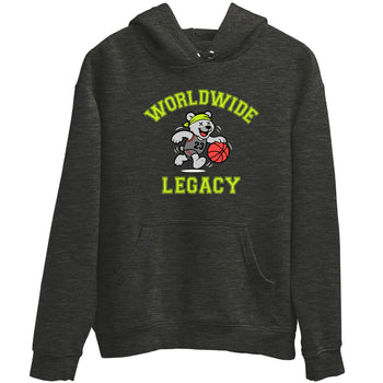 Sneaker Threads – Sneaker Tees To Match Air Max 90 Spruce Aura and Ghost Green – Worldwide Legacy Graphic Tee Charcoal Heather 2. Perfect for Jordan releases 2025 colorways.