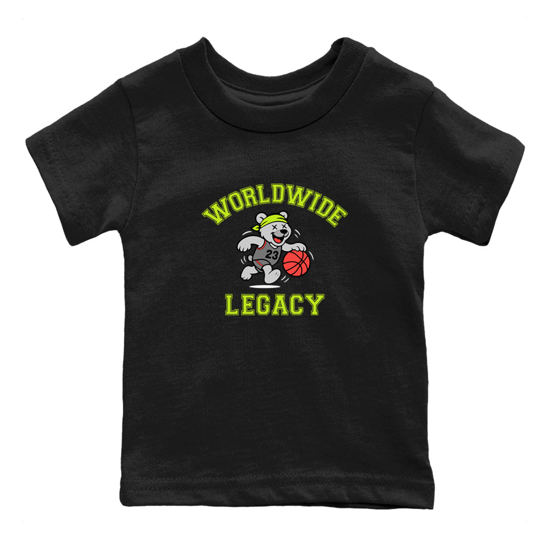 Sneaker Threads – Sneaker Tees To Match Air Max 90 Spruce Aura and Ghost Green – Worldwide Legacy Youth Graphic Tee Black 2. Perfect for Jordan releases 2025 colorways.